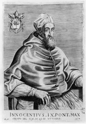 Porträtt av Innocentius IX (1519 - 1591).