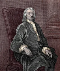 Porträtt av Isaac Newton (1642-1727)