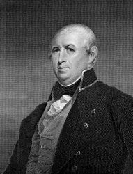 Porträtt av Isaac Shelby (1750-1826) amerikansk soldat och pionjär.