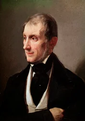 Porträtt av den italienske romanförfattaren och poeten Tommaso Grossi (1790-1853) Anonym målning. 1800-talets Milano, Museo di Milano - Porträtt av den italienske poeten och romanförfattaren Tommaso Grossi 1790-1853. Anonym målning