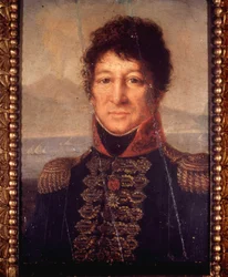 Porträtt av Joachim Murat (1767 - 1815). Anonym målning tidigt 1800-tal. Museo Napoleonico i Rom