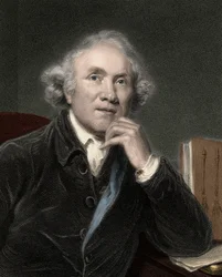 Porträtt av John Hunter (1728-1793) skotsk kirurg