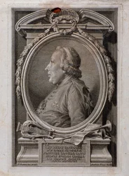 Porträtt av Joseph Santarelli (gravyr