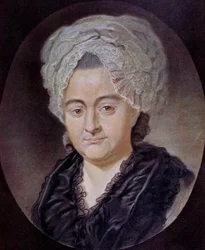 Porträtt av Katharina Elisabeth Textor (teckning)