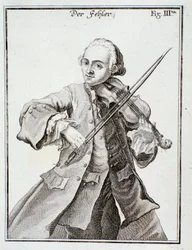 Porträtt av Leopold Mozart (gravyr