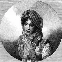 Porträtt av Marie Louise de Habsburg Lorraine kejsarinnan av fransmännen (Wien