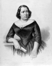 Porträtt av Marietta Alboni (1826-1894), italiensk kontraltosångerska.