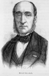Porträtt av Michel Chevalier (1806-1879), fransk politiker och ekonom.