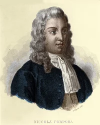 Porträtt av Nicola Antonio Porpora, italiensk kompositör (1686-1768).