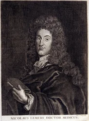 Porträtt av Nicolas Lemery (1645 - 1715), fransk apotekare och kemist.