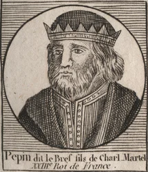 Porträtt av Pepin III dit Pepin le Brief