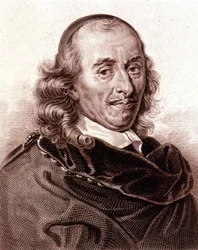 Porträtt av Pierre Corneille (1606 - 1684), fransk dramatisk poet.