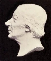 Porträtt av Robert Owen (1771-1858), brittisk filantrop och socialist.