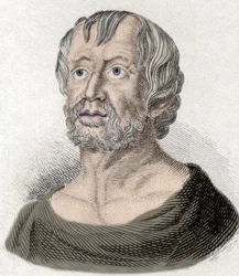 Porträtt av Lucius Annaeus Seneca (4 f.Kr.-65 e.Kr. JC), filosof av den stoiciska skolan, dramatiker och romersk statsman.
