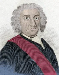 Porträtt av Sir Peter Warren (1703-1752), engelsk amiral.