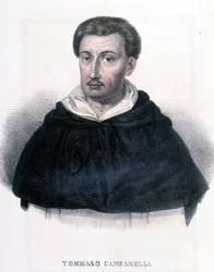 Porträtt av Tommaso Campanella (1568-1639), italiensk filosof.