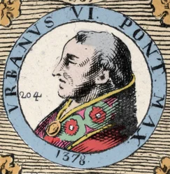 Porträtt av Urban VIA (Bartolomeo Prignano) (Urbano sesto VI)