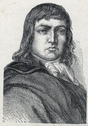 Porträtt av Vincent de Tinteniac (Chevalier) (1764-1795) general chouan.