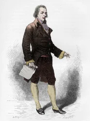 Porträtt av William Pitt den yngre (1759-1806) - Porträtt av William Pitt den yngre (1759-1806) - Gravyr i "The History of England, from the most remote times" av Francois Guizot 1877