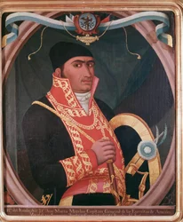 Porträtt av den mexikanska patrioten Maria Morelos (1765-1815) Anonym målning - 1800-talets Mexico City, National Historical Museum, Chateau de Chapultepec