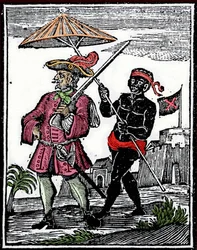 Porträtt av piraten Henry Every (gravyr)