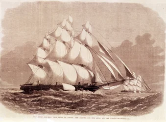 Regat mellan Ariel- och Taeping-klipparna 1866.