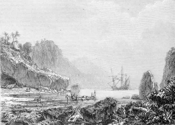 Representation av Turtle Island. Gravyr 1800-talet.