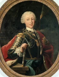Porträtt av Karl Emmanuel III av Savojen, kung av Sardinien (olja på duk)