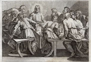 Royaumont Bibeln, Nya testamentet: Cene. Illustration av 1811.