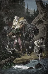 Rudolf av Habsburg och prästen - Rodolf I av det heliga riket (Rodolf IV av Habsburg)