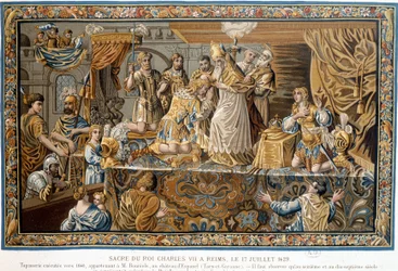 Helige kung Karl VII i Reims den 17 juli