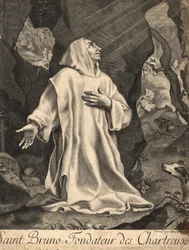 Saint Bruno, grundare av Kartuserorden (Köln, v. 1035 i Serra San Bruno, Kalabrien