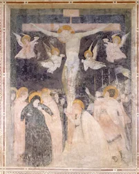 Korsfästelsescen, Pomposaklostret, Italien