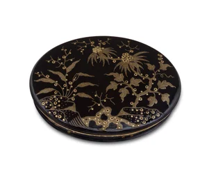 Snusdosa som innehåller miniatyrporträtt av drottning Elizabeth I, tidigt 1700-tal (guld och sköldpaddsskal) (se även 3089928)