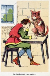 Tale of the Boot Cat: "" Boot Cat säger till sin husse... "" sd. 1800-talet.