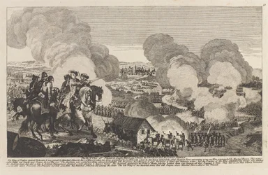 Slaget vid Prag, 6 maj 1757 (linjegravyr)