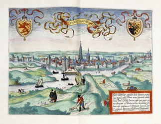 Staden S-Hertogenbosch, Nederländerna, 1588