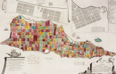 Pålitlig karta över Eylandet St. Croix udi America, Köpenhamn, 1754, 1754