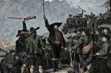 Tyrolerpatriot Andreas Hofer (1767-1810) - Tyrolens uppror (tyroler) 1809: Tyrolerpatrioten Andreas Hofer