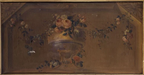 Vas med blommor i en nisch. Mellan 1769 och 1789 (olja på duk)