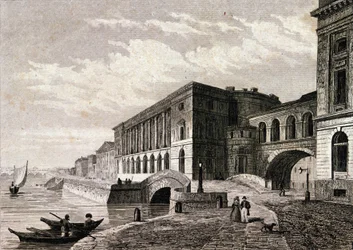 Utsikt över St. Petersburg-teatern 1828.