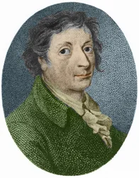 porträtt av Franz Karl Achard. Tysk kemist av franskt ursprung (1753 till 1821).