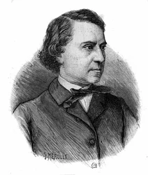 porträtt av Louis Blanc, fransk politiker och historiker (1811-1882).