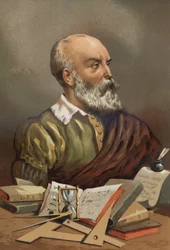 porträtt av Petrus Ramus eller Peter de La Ramee Humanist, matematiker och filosof (Cuts, Oise