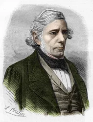 porträtt av Victor Cousin. Fransk filosof (1792 till 1867).
