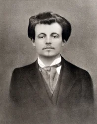 Alfred Jarry, ca 1900 (svartvitt foto)