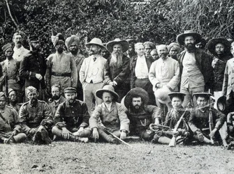 Auguste Pavie (1847-1925), bretonsk upptäcktsresande och det fransk-engelska uppdraget i Upper Mekong 1895.
