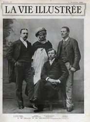 Ferdinand de Behagle (1857-1899) (fransk upptäcktsresande) chef för uppdraget och hans löjtnanter