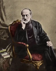 Giuseppe Mazzini (1805-1872), italiensk patriot och politiker - 1864 - Porträtt av den italienske republikanske politikern Giuseppe Mazzini (1805-1872)