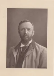 Henry Arthur Jones (1851-1929) engelsk dramatiker (svartvitt foto)